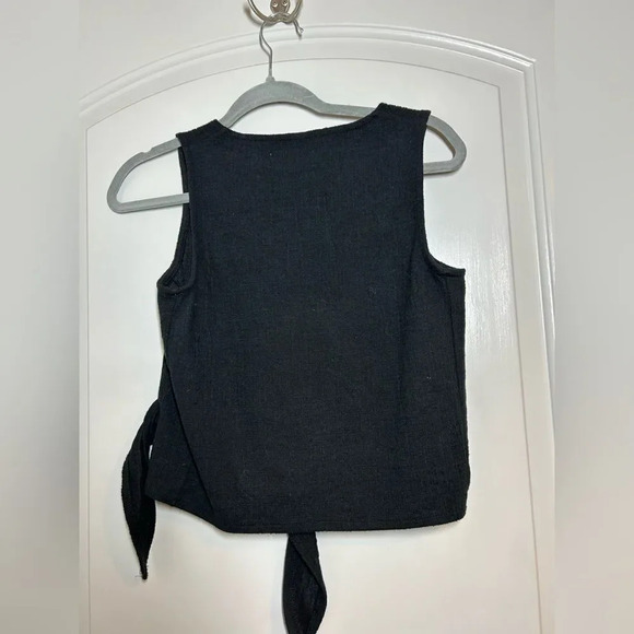 Madewell Wrap-Tie Tank Top black - Picture 5 of 6